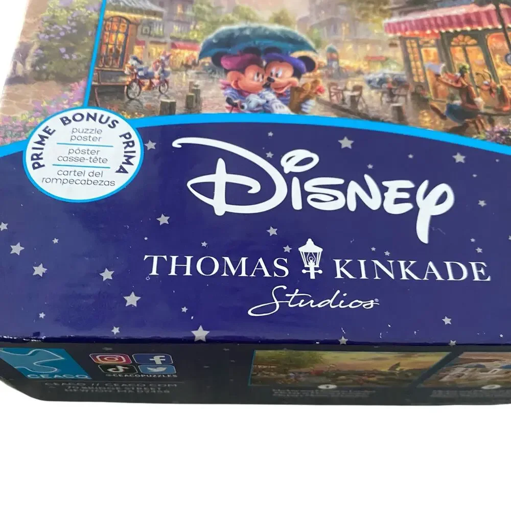NIB Disney Collection Thomas Kinkade 4-in-1 Multipack World Travel Jigsaw Puzzle